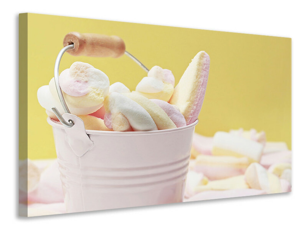 Ljuddämpande tavla - marshmallow in the bucket