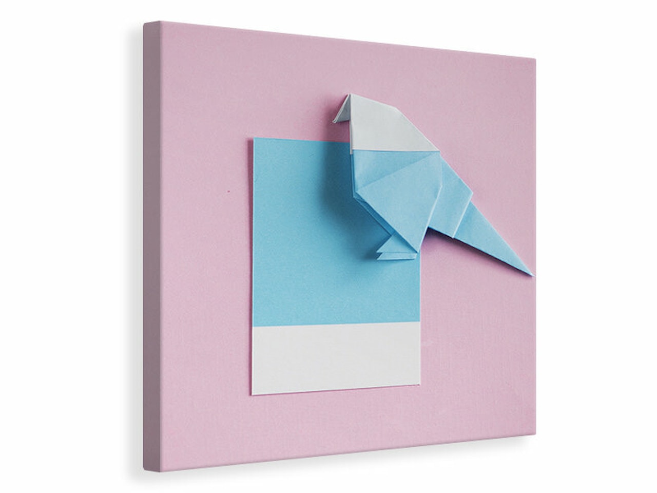 Ljuddämpande tavla - origami bird
