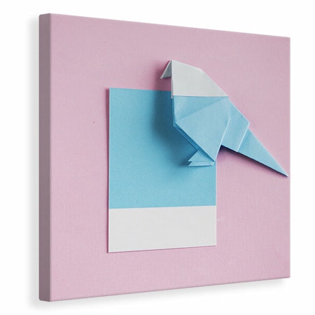 Ljuddämpande tavla - origami bird