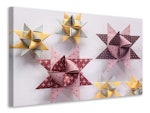 Ljuddämpande tavla - origami colorful stars