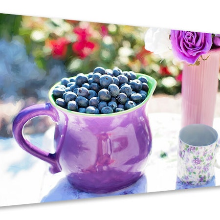 Ljuddämpande tavla - sweet blueberries