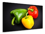 Ljuddämpande tavla - colorful peppers