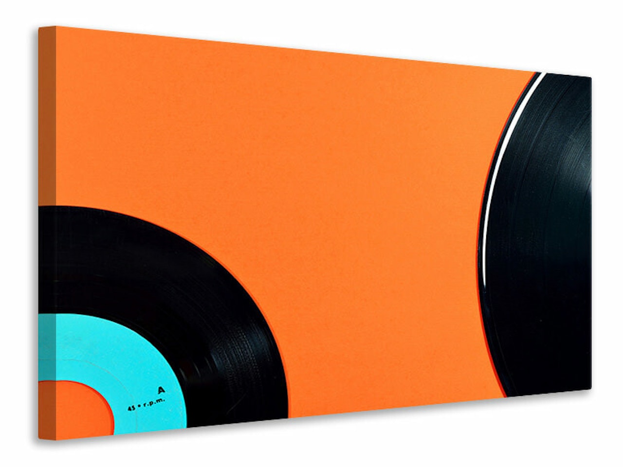 Ljuddämpande tavla - retro vinyl record motif