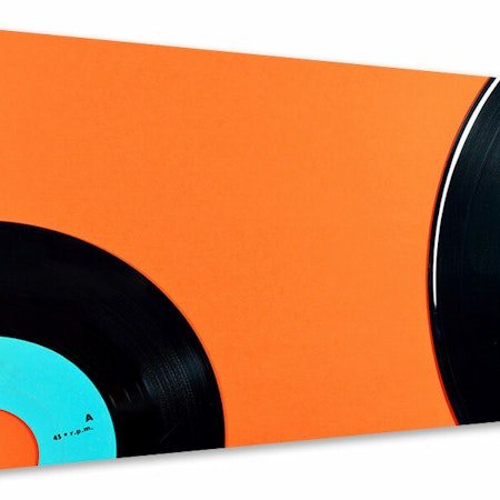 Ljuddämpande tavla - retro vinyl record motif