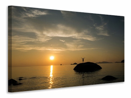 Ljuddämpande tavla - love the sunset by the sea