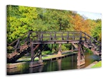 Ljuddämpande tavla - old wood bridge