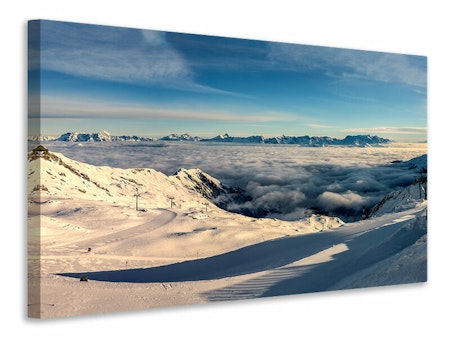 Ljuddämpande tavla - above the clouds in the snow