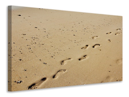 Ljuddämpande tavla - footprints in the sand