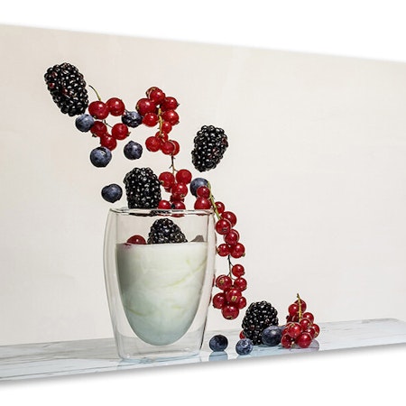 Ljuddämpande tavla - yogurt with berries