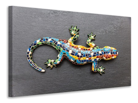 Ljuddämpande tavla - colorful gecko