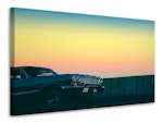 Ljuddämpande tavla - vintage car in the evening light