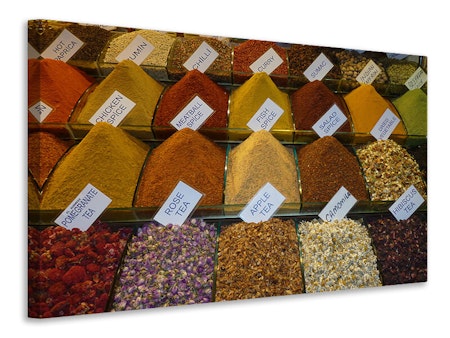 Ljuddämpande tavla - spices in the market