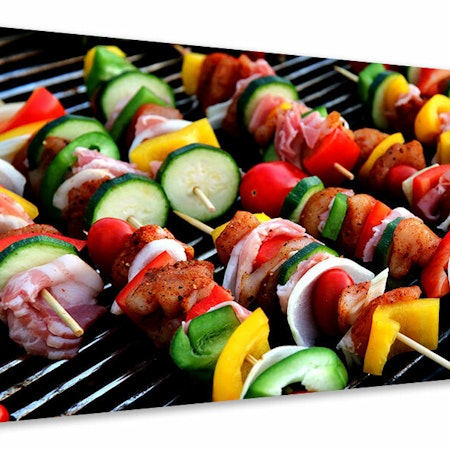 Ljuddämpande tavla - shashlik skewers