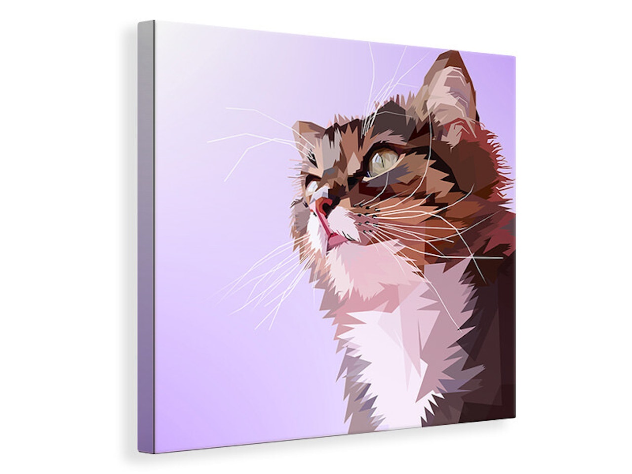Ljuddämpande tavla - pop art cats portrait