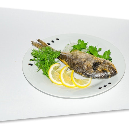 Ljuddämpande tavla - grilled fish