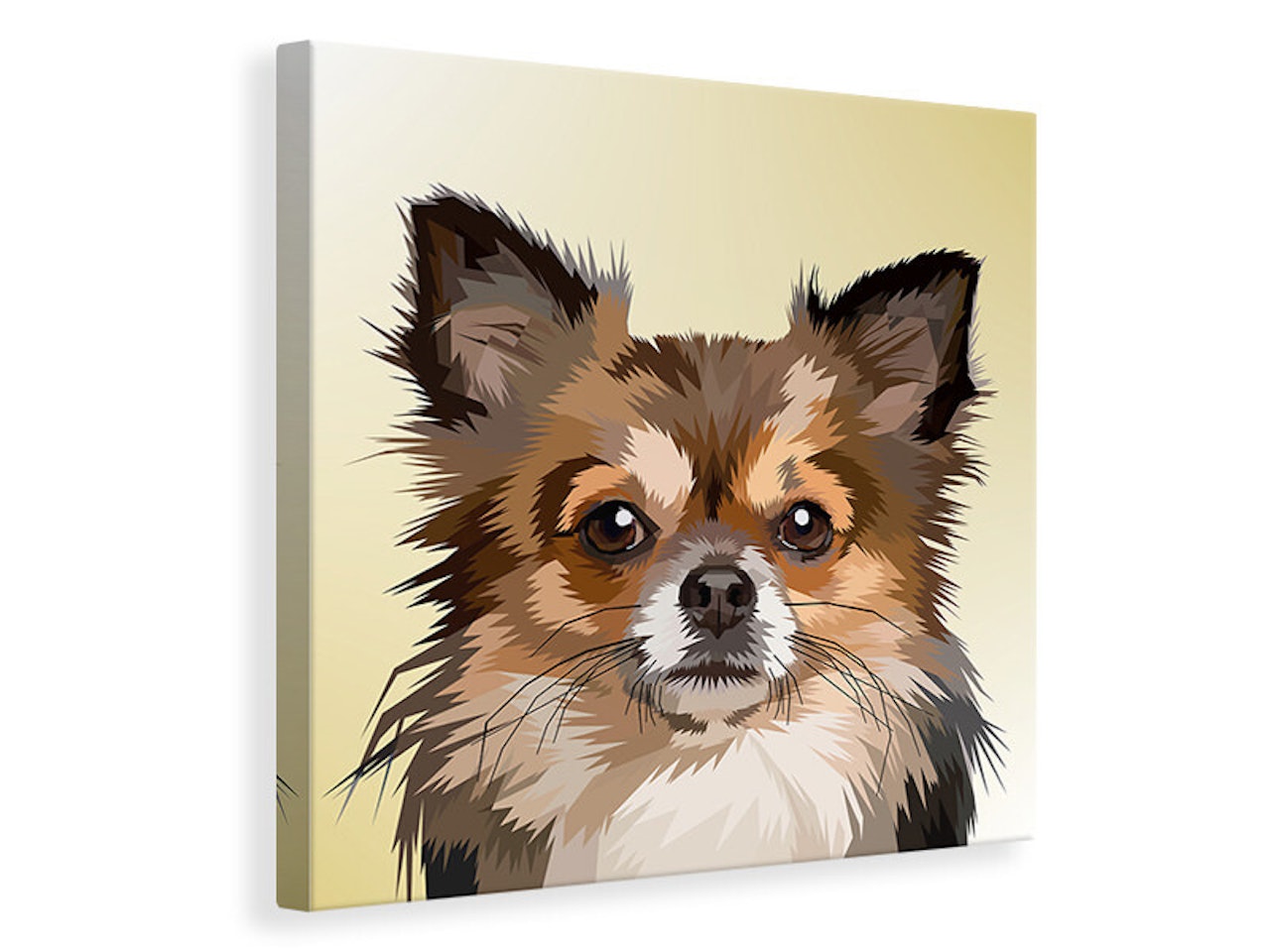 Ljuddämpande tavla - pop art dog portrait