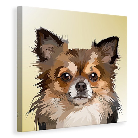 Ljuddämpande tavla - pop art dog portrait