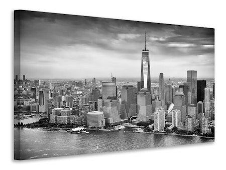 Ljuddämpande tavla - skyline black and white photography new york