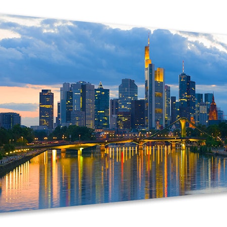 Ljuddämpande tavla - skyline frankfurt