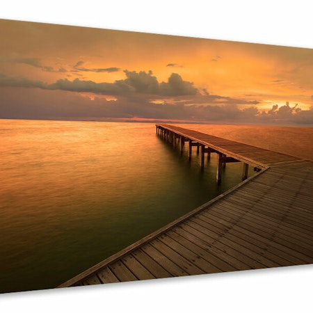 Ljuddämpande tavla - the footbridge  by the sea