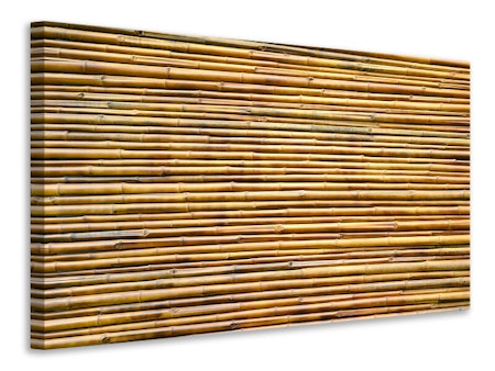 Ljuddämpande tavla - horizontal bamboo wall