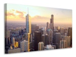 Ljuddämpande tavla - skyline chicago