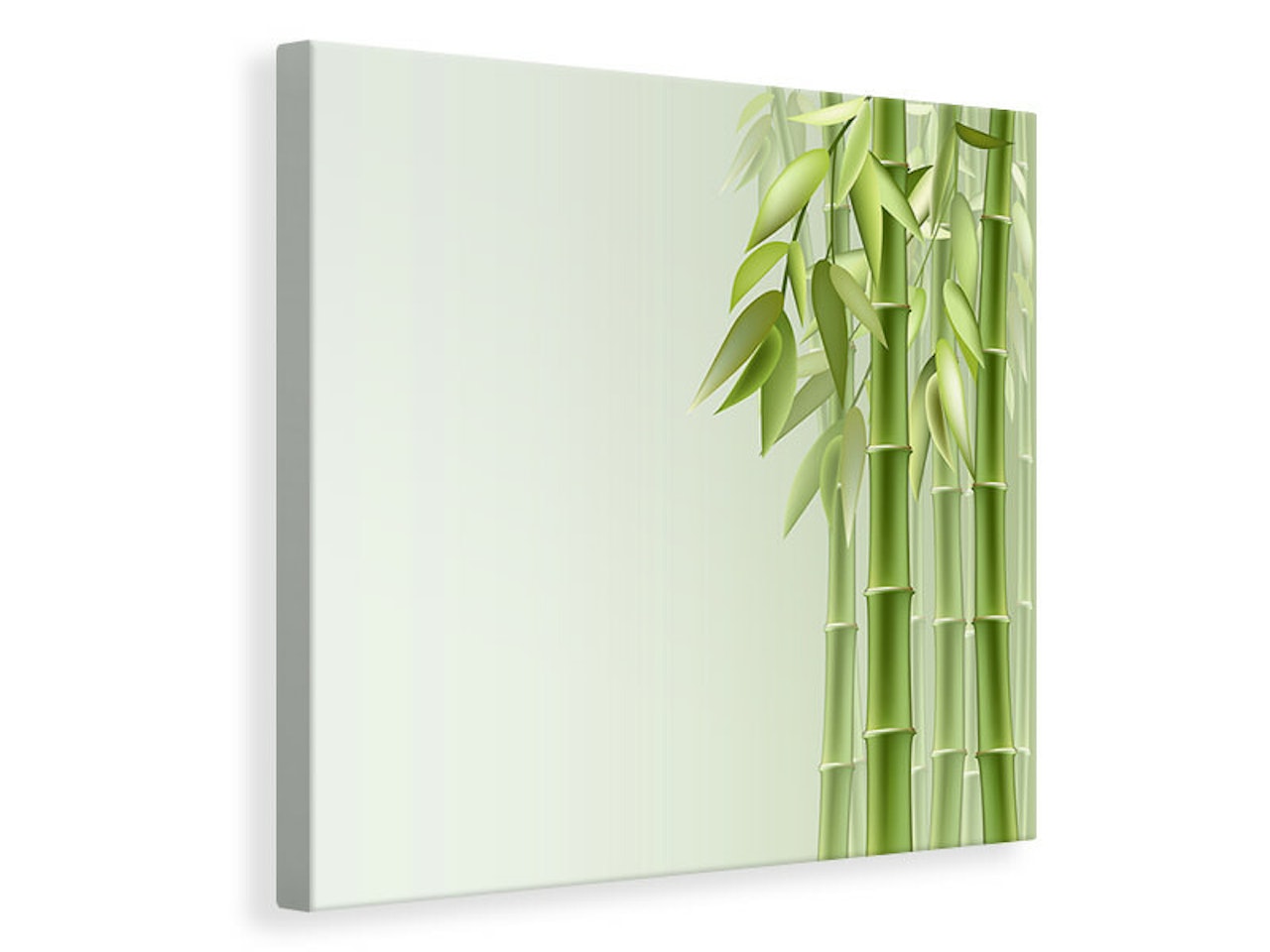 Ljuddämpande tavla - green bamboo