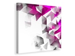 Ljuddämpande tavla - 3d crystals pink