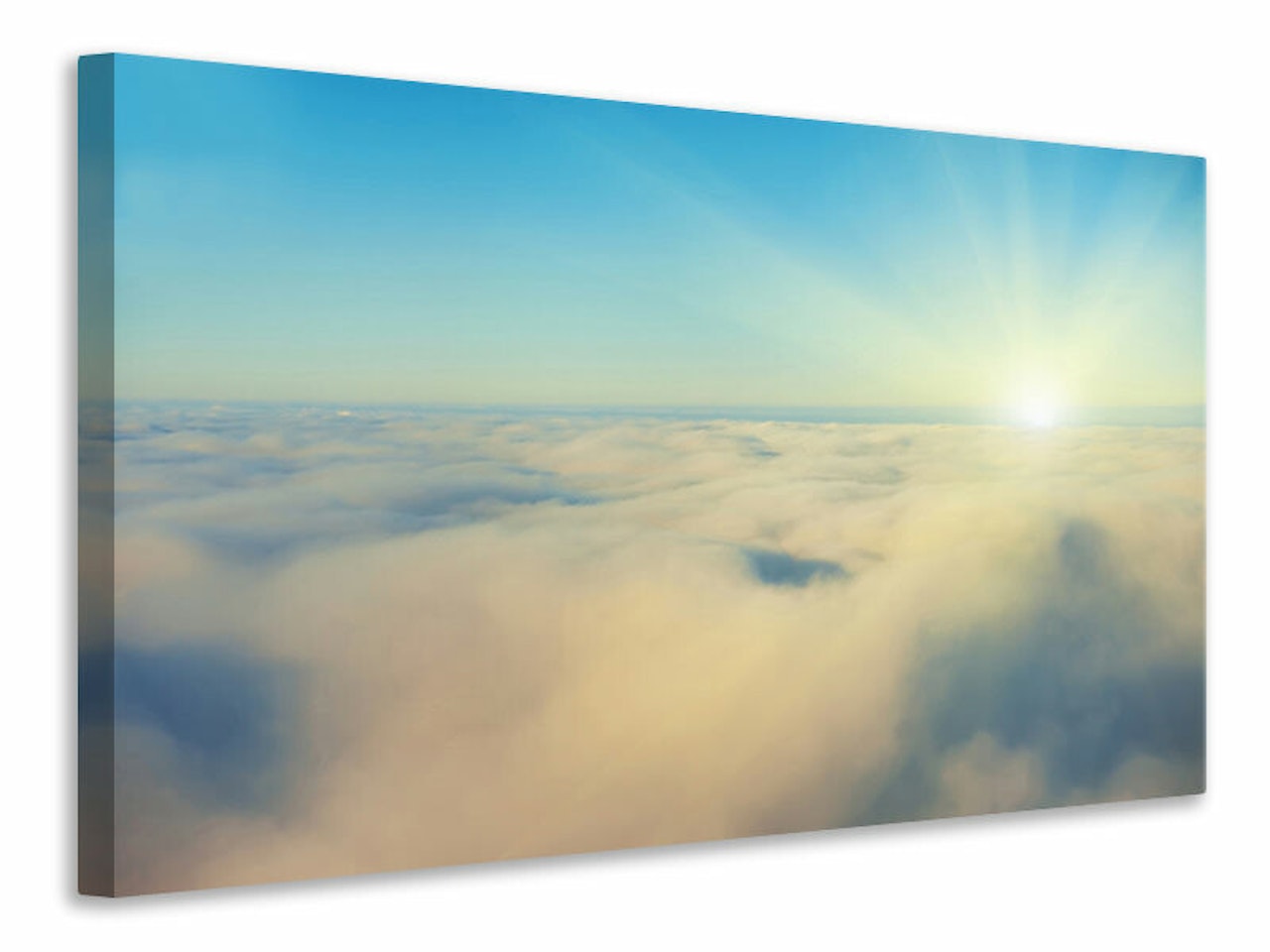 Ljuddämpande tavla - photo wallaper dawn above the clouds