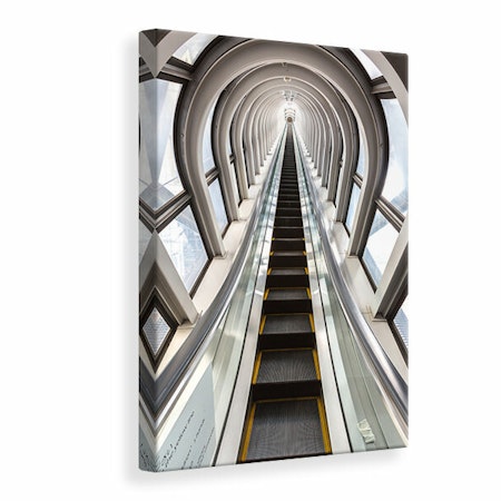 Ljuddämpande tavla - futuristic escalator