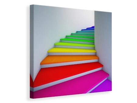Ljuddämpande tavla - colorful stairs