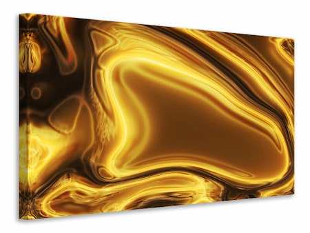 Ljuddämpande tavla - abstract liquid gold