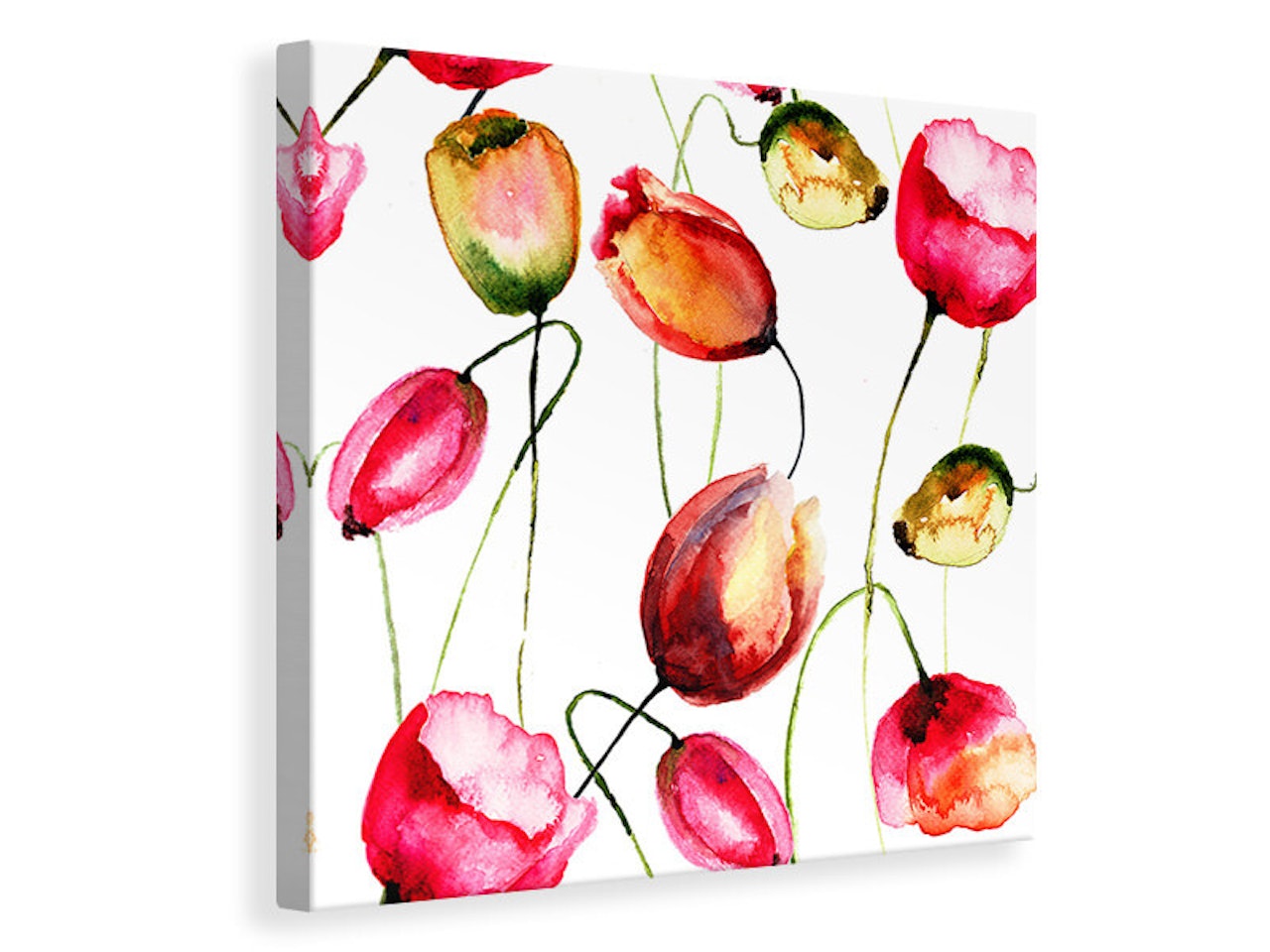 Ljuddämpande tavla - painting the tulips
