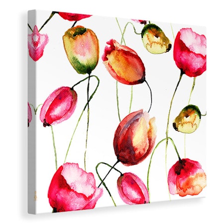 Ljuddämpande tavla - painting the tulips