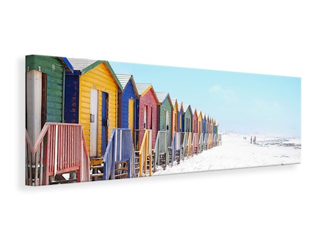 Ljuddämpande tavla - colorful beach houses