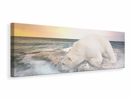 Ljuddämpande tavla - the polar bear and the sea