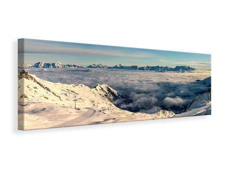 Ljuddämpande tavla - above the clouds in the snow