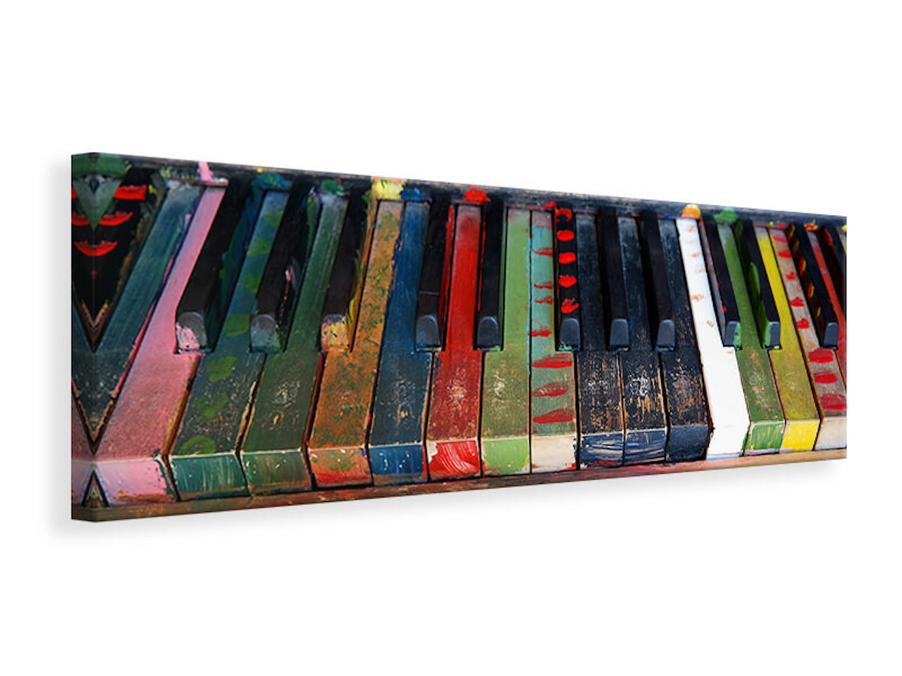 Ljuddämpande tavla - colorful piano