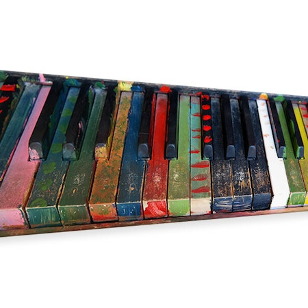 Ljuddämpande tavla - colorful piano