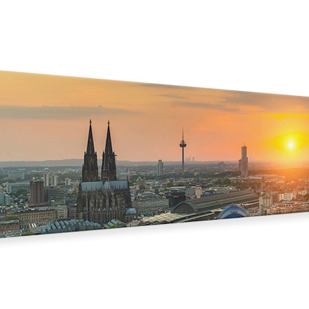 Ljuddämpande tavla -  Skyline Cologne At Sunset