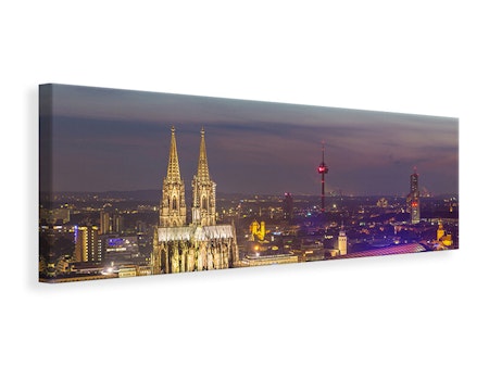 Ljuddämpande tavla -  Skyline Cologne Cathedral At Night