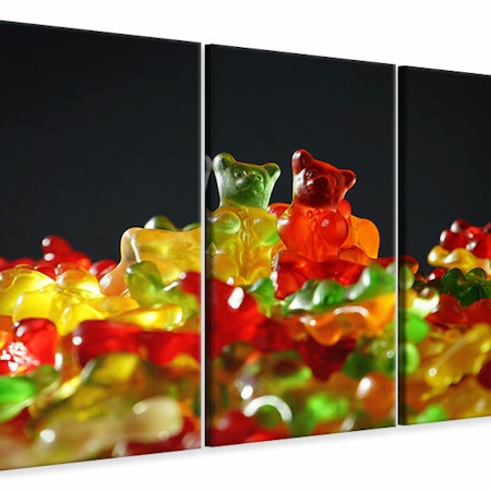 Ljuddämpande tavla -  Colorful gummy bears