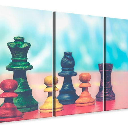 Ljuddämpande tavla -  Colorful chess
