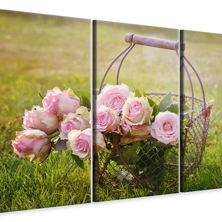 Ljuddämpande tavla -  A basket full of roses