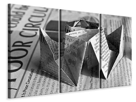 Ljuddämpande tavla -  Origami newspaper