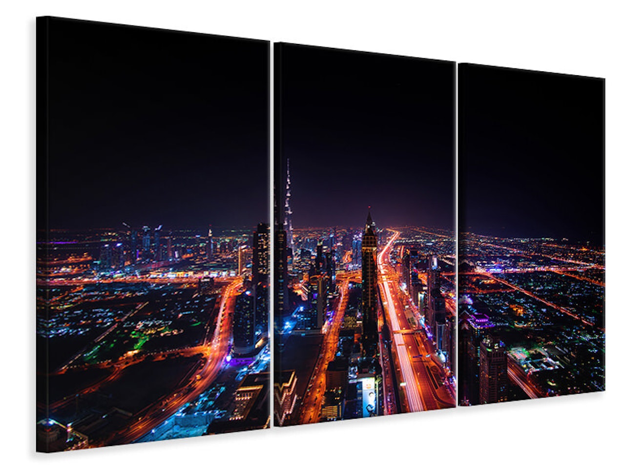 Ljuddämpande tavla -  The colorful lights of Dubai