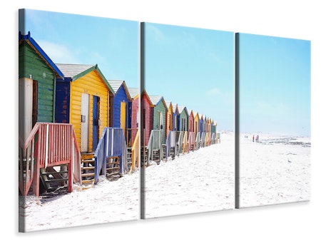Ljuddämpande tavla -  Colorful beach houses