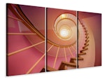 Ljuddämpande tavla -  Spiral staircase in pink