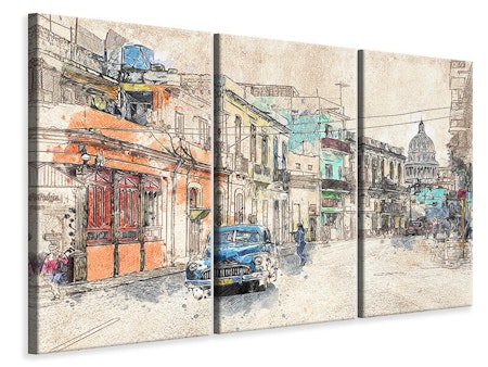 Ljuddämpande tavla -  Painting vintage Cuba