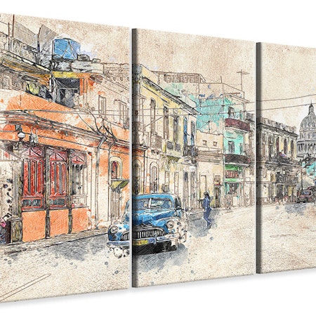 Ljuddämpande tavla -  Painting vintage Cuba